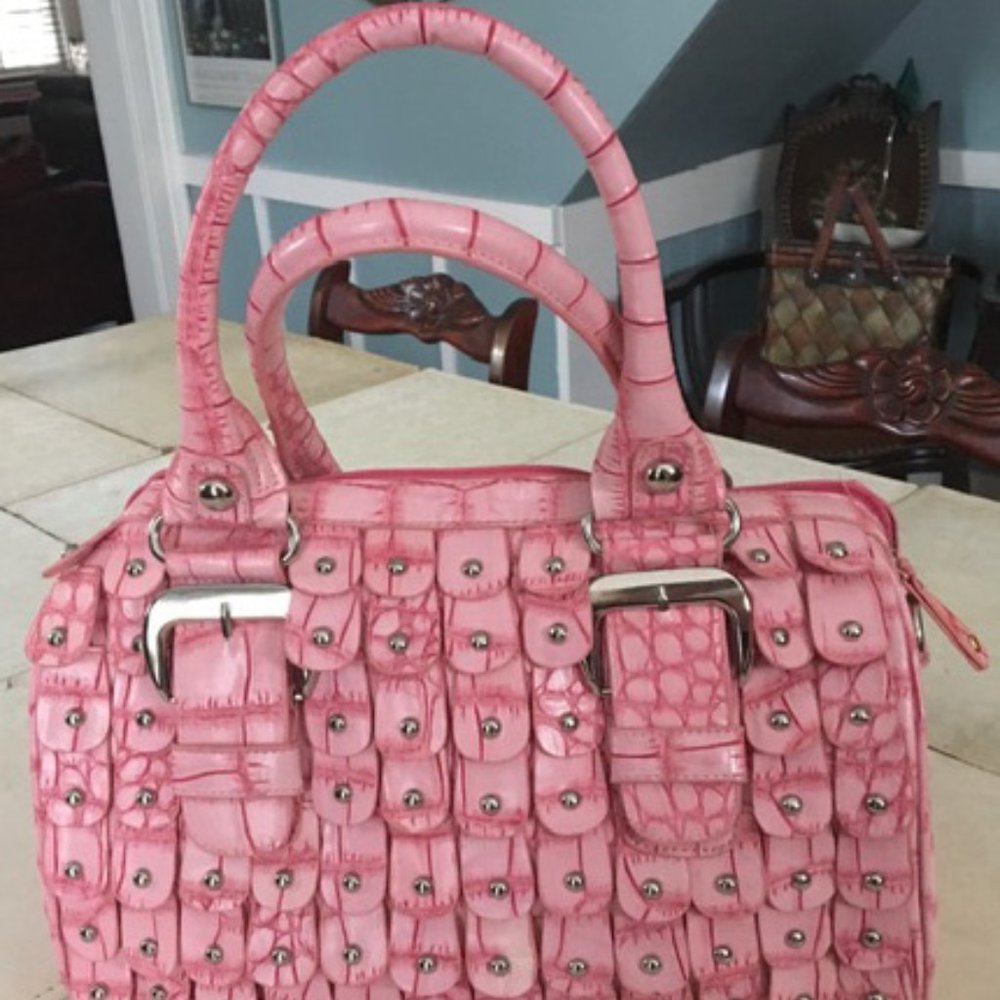 Large Pink Susan Nichole Handbag/Purse NWOT Vegan